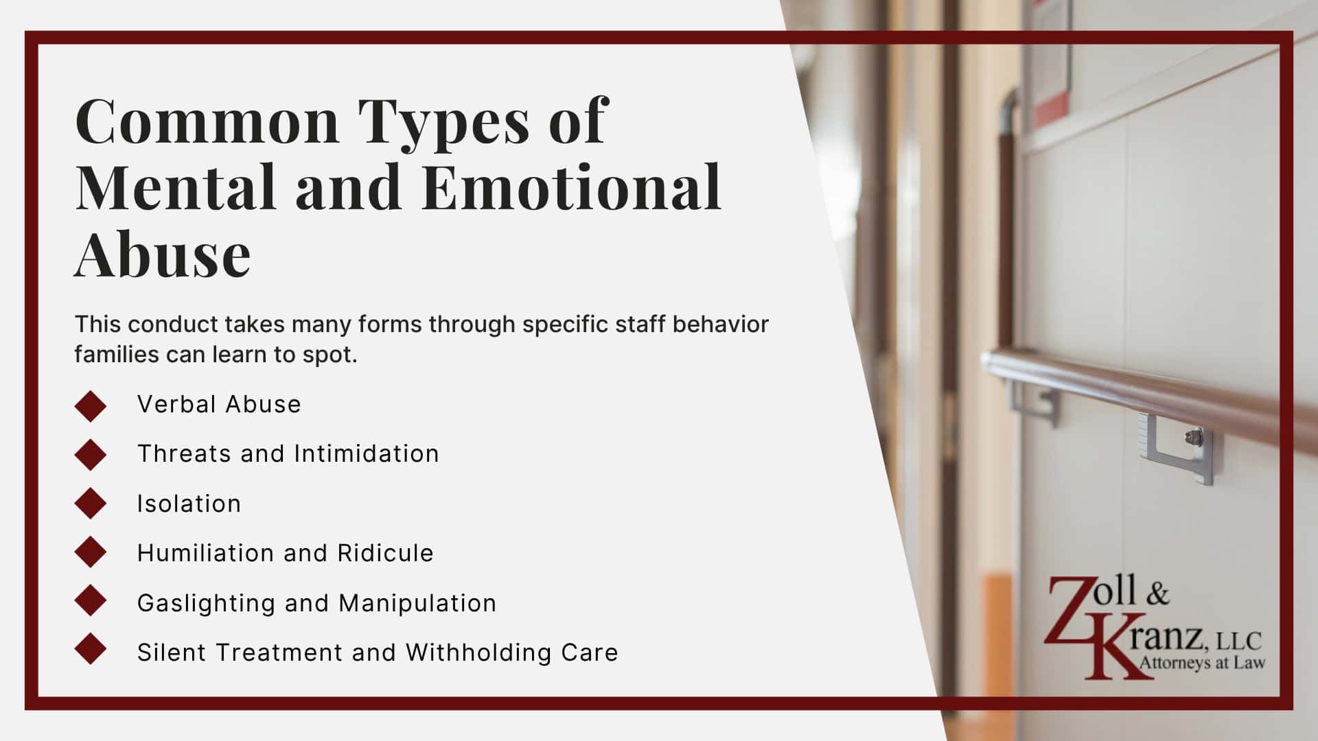 Common Types of Mental and Emotional Abuse