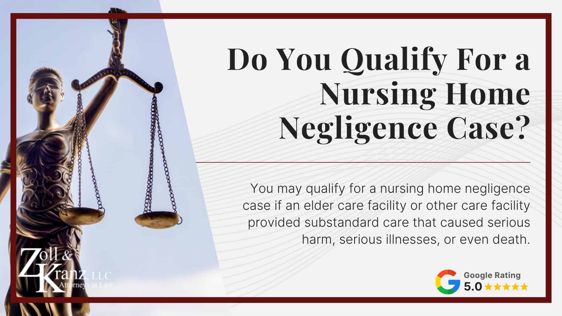 Do You Qualify For a Nursing Home Negligence Case; How Our Lawyers Represent Nursing Home Residents at Risk; Steps to Take After Nursing Home Neglect Occurs; The Legal Process of Toledo Nursing Home Neglect Claims; Common Causes of Nursing Home Negligence; What is Considered Nursing Home Abuse or Neglect