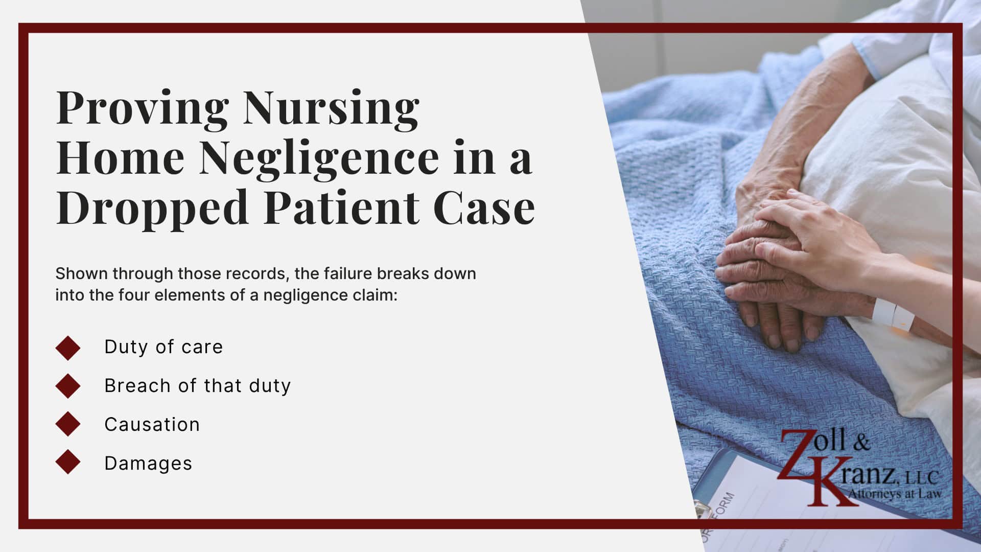 Proving Nursing Home Negligence in a Dropped Patient Case; Steps to Take After a Nursing Home Transfer Fall; Ohio Nursing Home Residents’ Bill of Rights; Federal and Ohio Laws That Apply to Nursing Home Falls; How Chronic Understaffing Leads to Dropped Patient Incidents; Why Patient Drops Happen During Nursing Home Transfers; Common Injuries After a Nursing Home Transfer Fall; Federal Nursing Home Reform Act