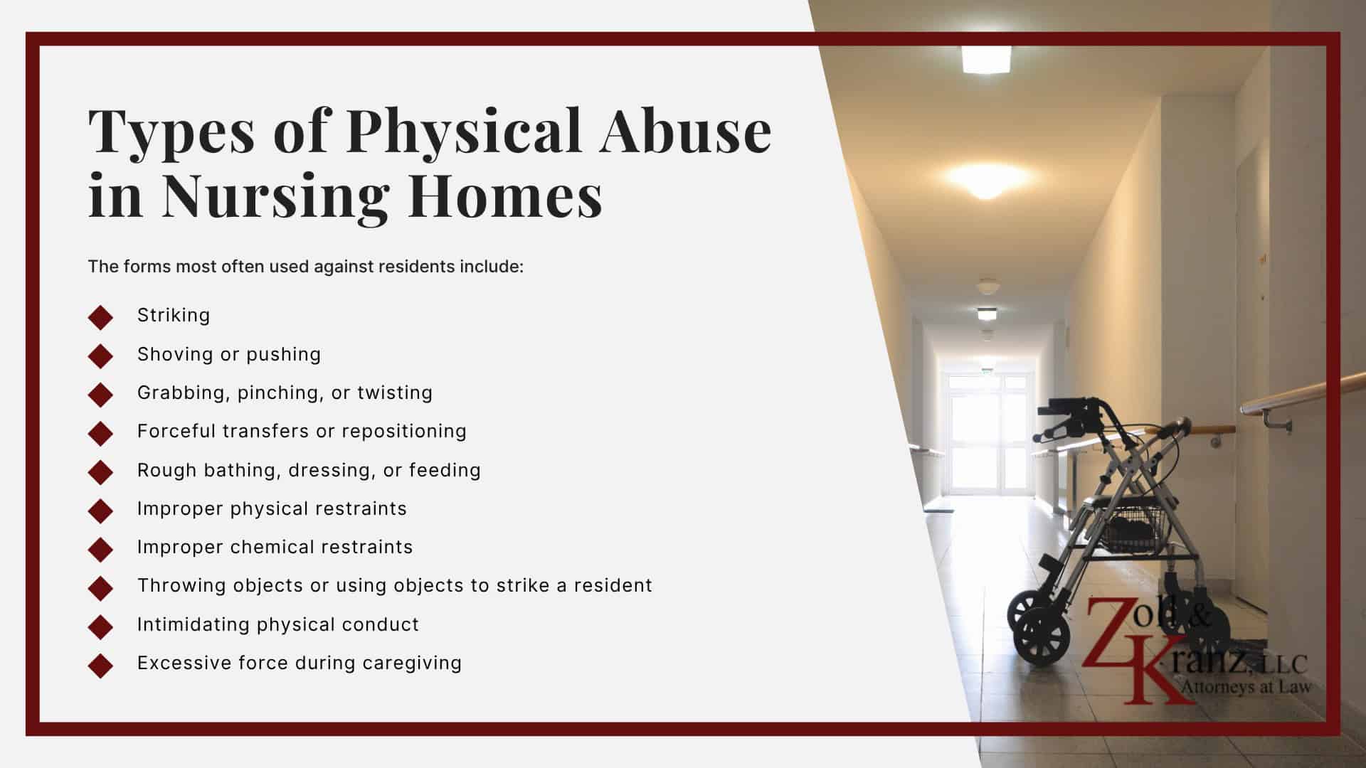 Types of Physical Abuse in Nursing Homes; Causes of Physical Abuse in Nursing Homes; Warning Signs of Physical Abuse in a Nursing Home