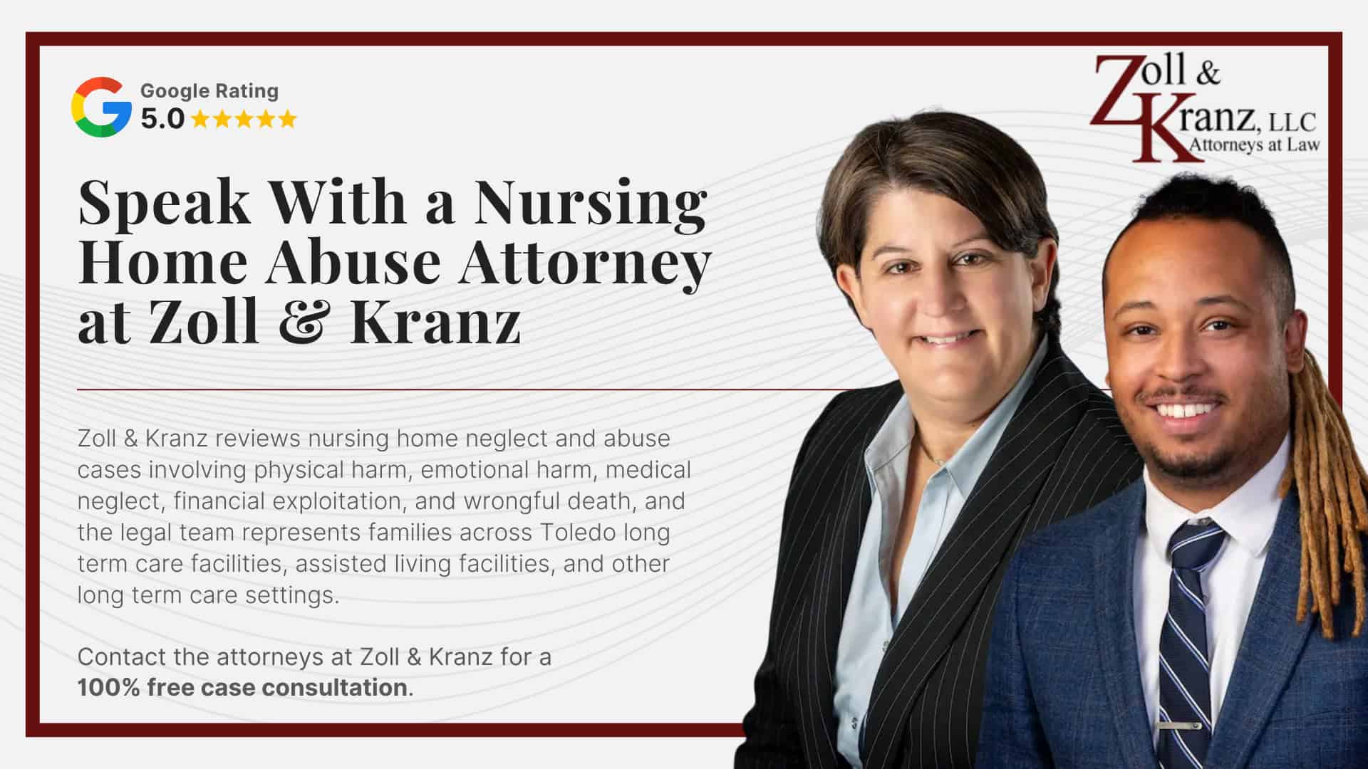Speak With a Nursing Home Abuse Attorney at Zoll & Kranz; Can You Report Nursing Home Abuse Anonymously in Ohio; Who Can Report Nursing Home Abuse; Where to Report Nursing Home Abuse in Ohio; Signs of Abuse Families Should Watch For; Common Types of Nursing Home Abuse