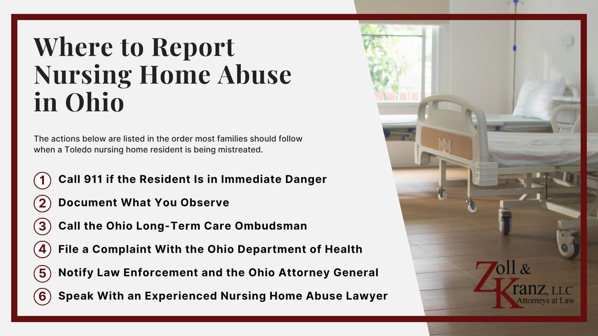 Where to Report Nursing Home Abuse in Ohio; Signs of Abuse Families Should Watch For; Common Types of Nursing Home Abuse