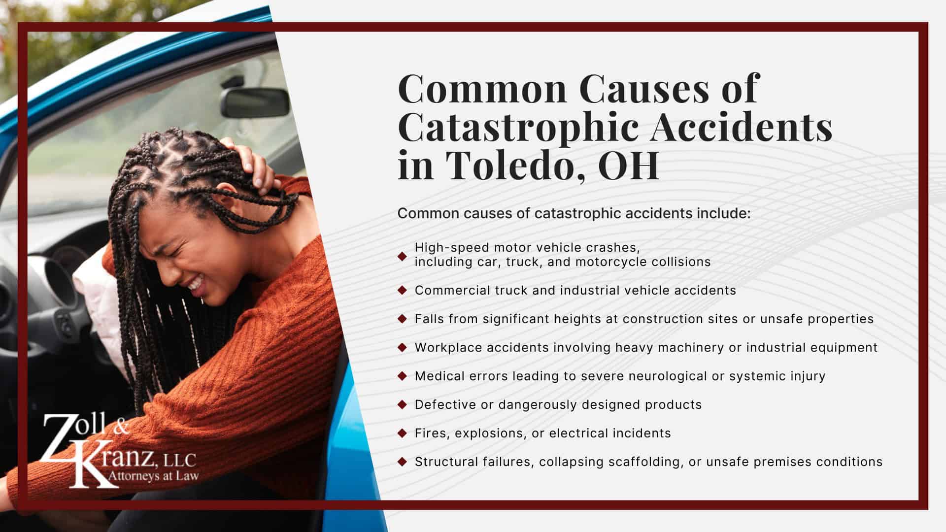 Common Causes of Catastrophic Accidents in Toledo, OH