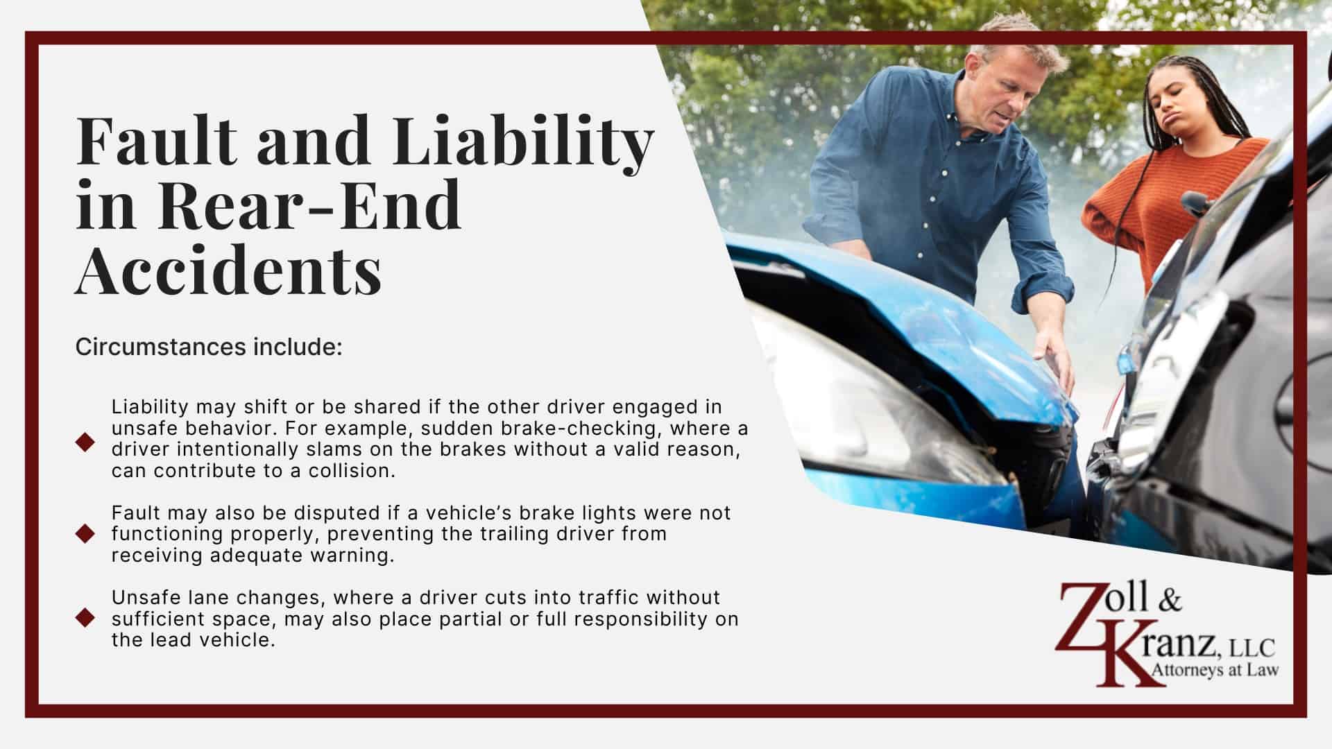 Fault and Liability in Rear-End Accidents; How Rear-End Collisions Occur