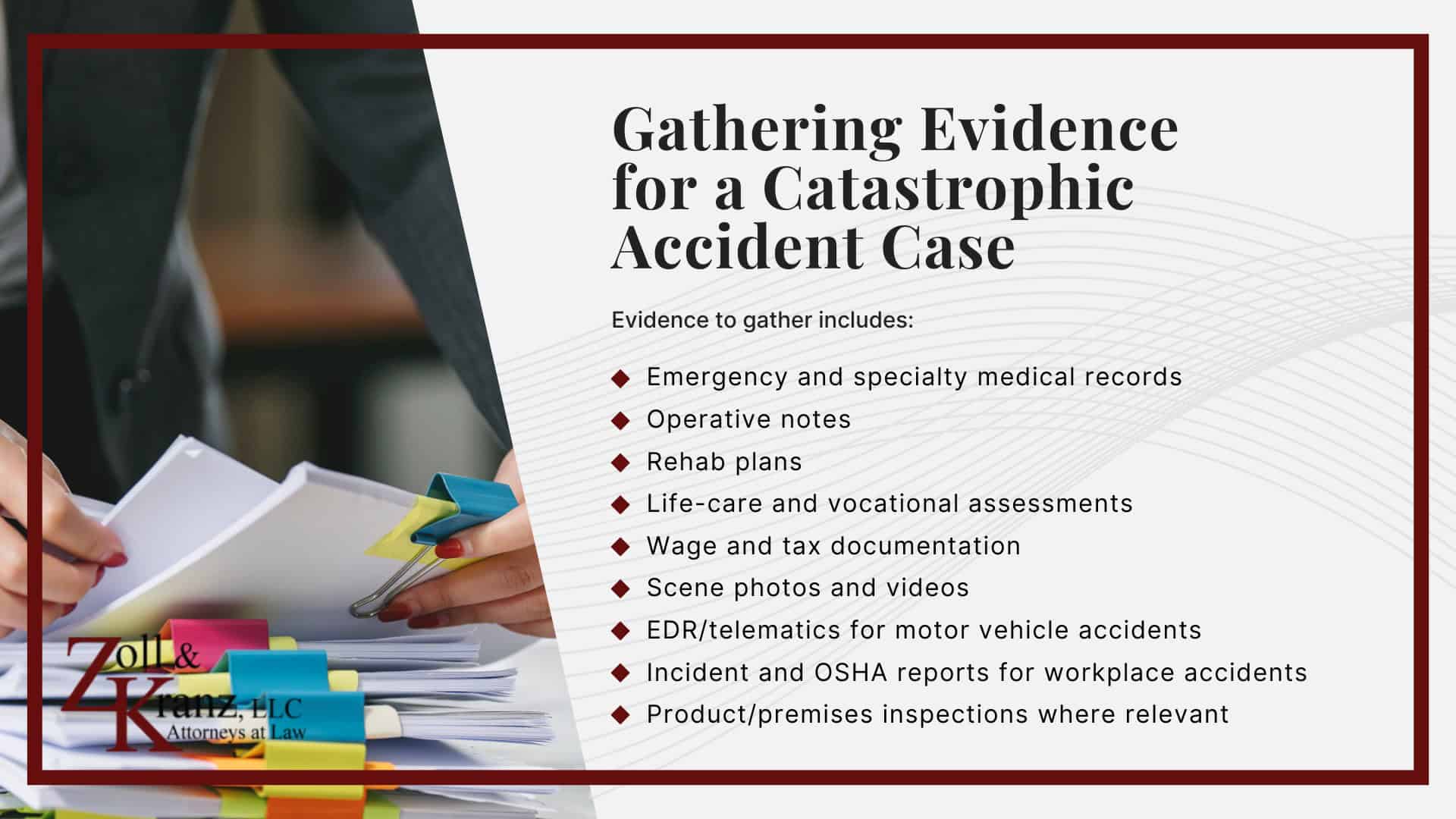 Gathering Evidence for a Catastrophic Accident Case; How Our Toledo Catastrophic Accident Attorneys Build Strong Cases; Steps to Take After a Catastrophic Accident in Toledo, Ohio; Common Causes of Catastrophic Accidents in Toledo, OH; How Catastrophic Accident Claims Work in Ohio; Understanding Catastrophic Accident Claims in Toledo, Ohio