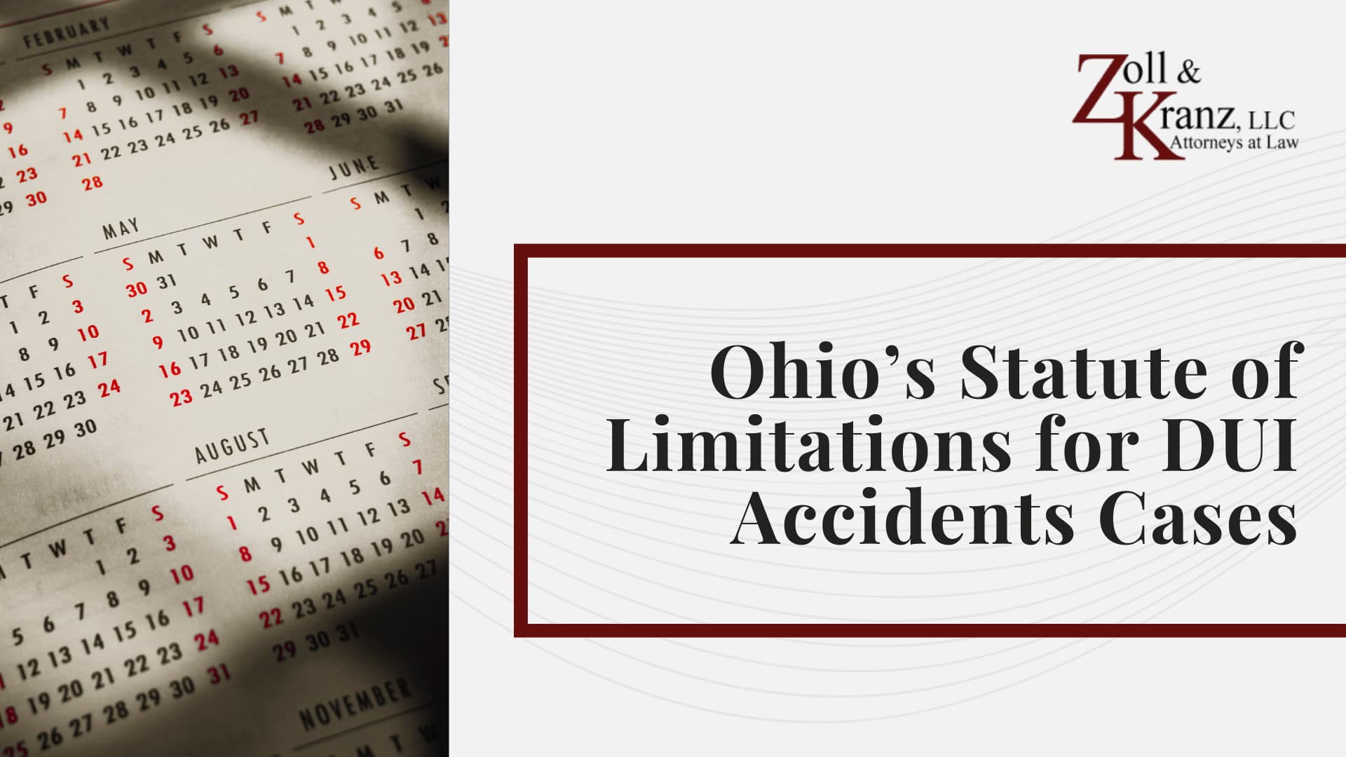 Ohio’s Statute of Limitations for DUI Accidents Cases; The Legal Process of DUI Accidents in Toledo (2); Steps to Take After a DUI Accidents in Toledo; The Legal Process of DUI Accidents in Toledo; Investigating Liability and Identifying At-Fault Parties; How Our Toledo Car Accident Attorneys Build Strong Cases; Drunk Driving Statistics_ Toledo, Ohio, and Nationwide; Understanding DUI Accidents Claims in Toledo, Ohio