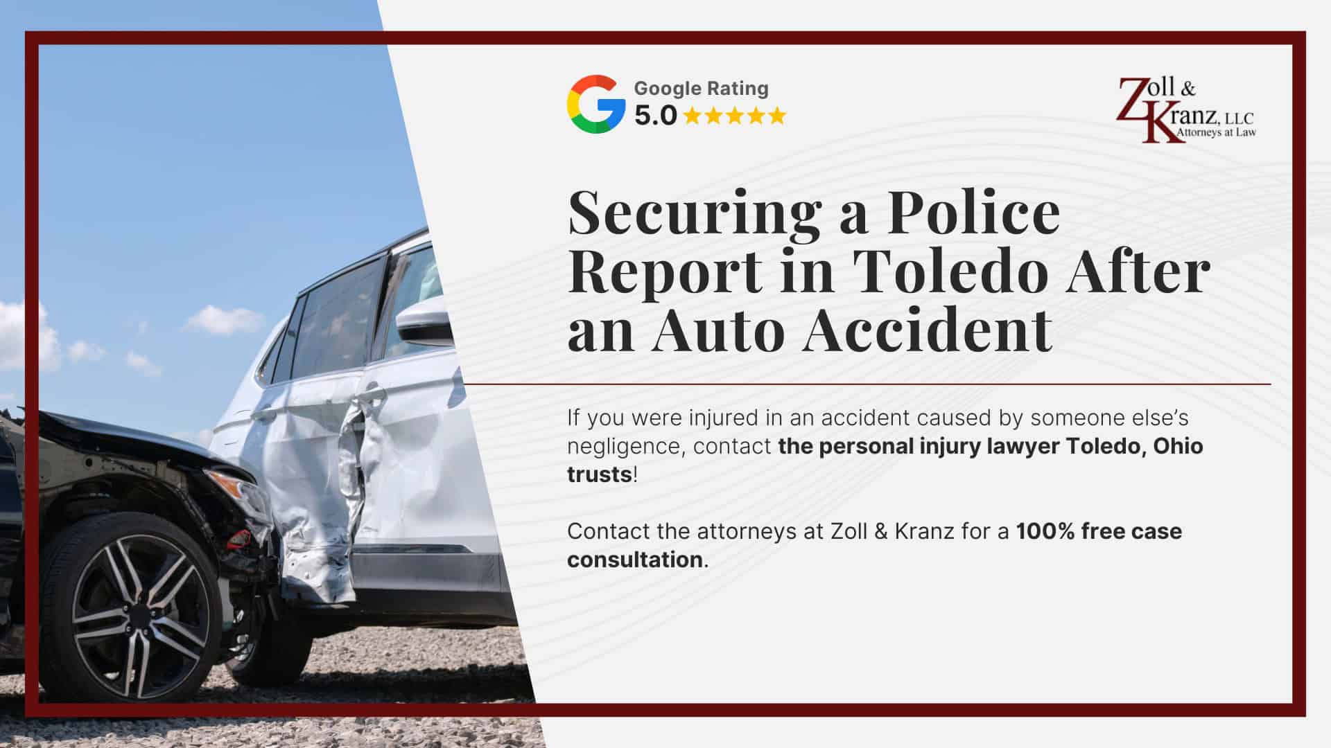 Securing a Police Report in Toledo After an Auto Accident