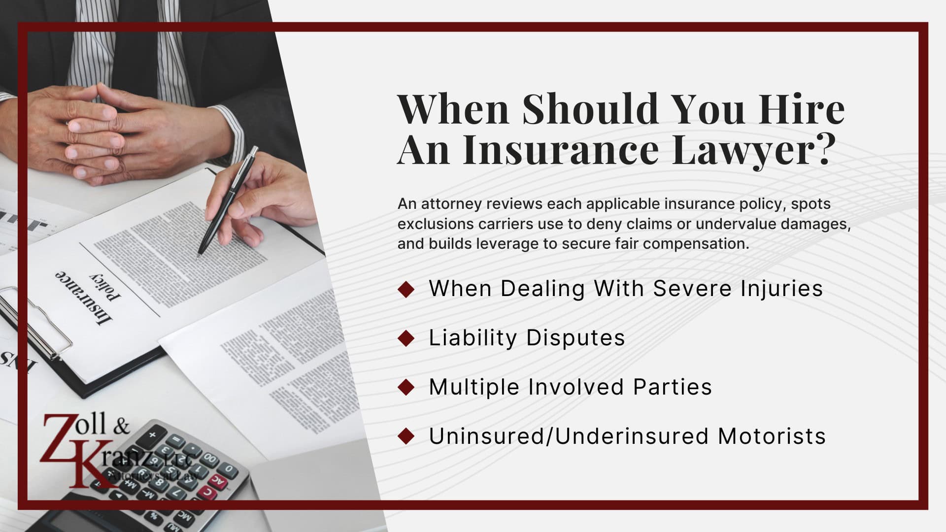 When Should You Hire An Insurance Lawyer; The Legal Intricacies Of Car Accident Claims; The Responsibilities Of An Insurance Claim Lawyer In Personal Injury Cases; The Role Of Toledo Insurance Claim Attorneys; Why It’s Beneficial To Hire A Lawyer To Deal With Insurance Claims
