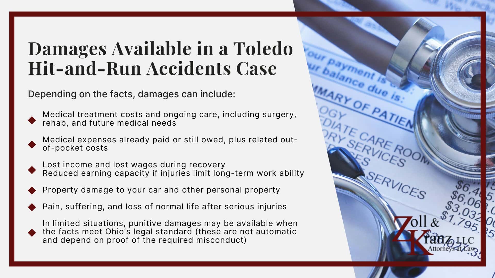 Damages Available in a Toledo Hit-and-Run Accidents Case; Common Evidence in Hit-and-Run Accidents Claims; The Legal Process of Toledo Car Accident Lawsuits; How Our Toledo Hit-and-Run Accidents Attorneys Build Strong Cases; Understanding Hit-and-Run Accident Claims in Toledo, Ohio;  How Hit-and-Run Accidents Occur