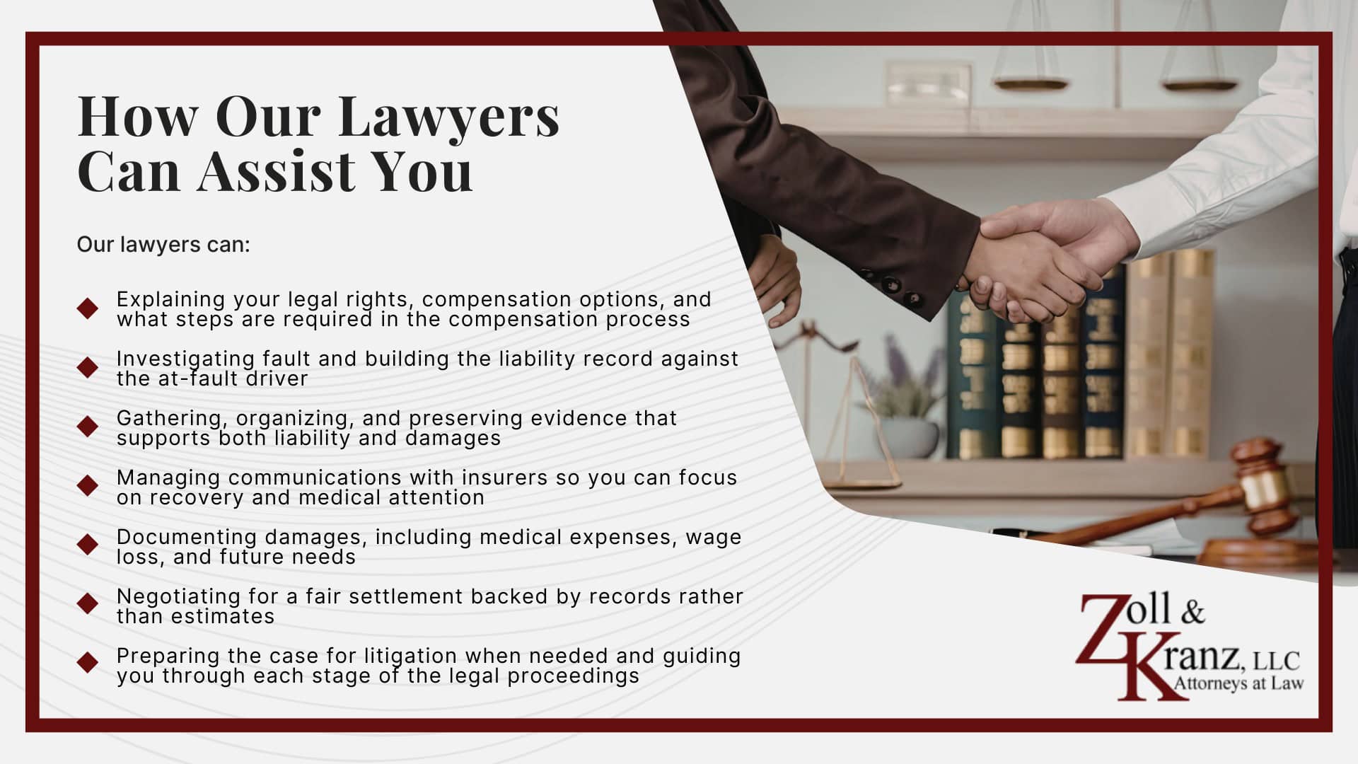 How Our Lawyers Can Assist You; The Legal Process of Toledo Auto Accident Cases; Evidence in Auto Accident Cases in Toledo; Types of Evidence in Auto Accident Cases; Preserving Evidence After an Auto Accident