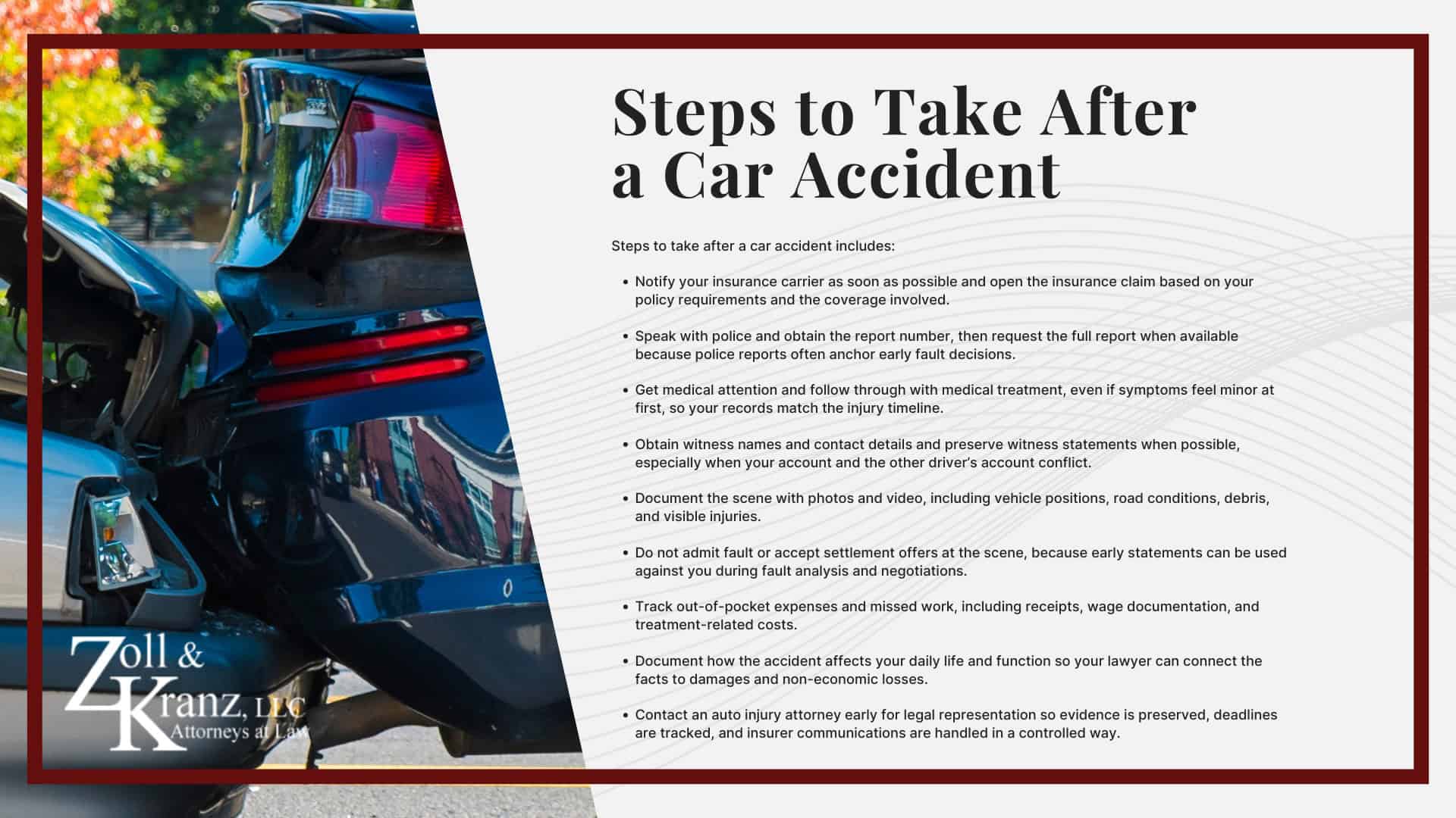 Steps to Take After a Car Accident; The Legal Process of Car Crashes in Toledo; Filing a Car Crash Lawsuit in Toledo