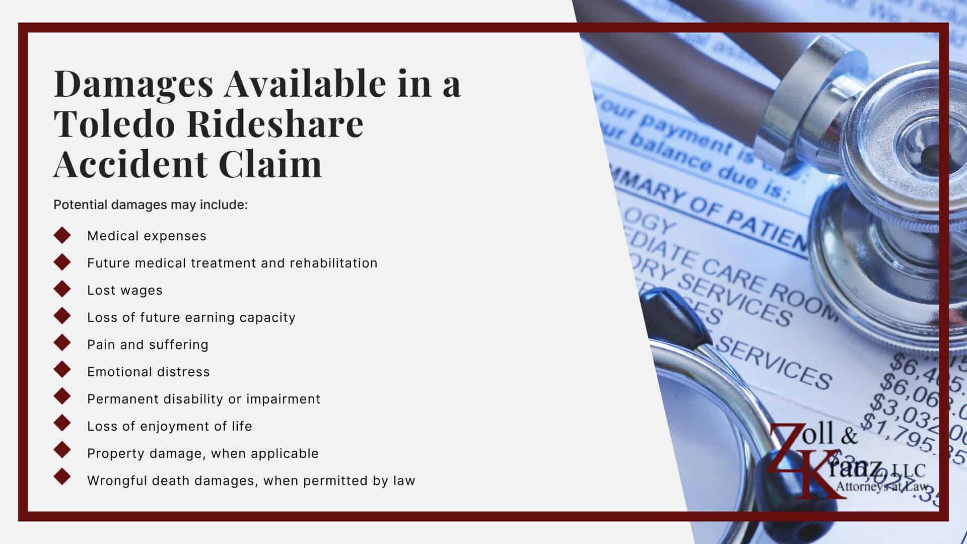 Damages Available in a Toledo Rideshare Accident Claim; Gathering Evidence for a Rideshare Accident Case; Do You Qualify for a Rideshare Accident Claim; Mistakes That Can Hurt Your Rideshare Accident Claim; Steps to Take After a Rideshare Accident in Toledo, Ohio; Understanding Rideshare Accident Claims in Toledo, Ohio; Common Causes of Rideshare Accidents in Toledo, OH