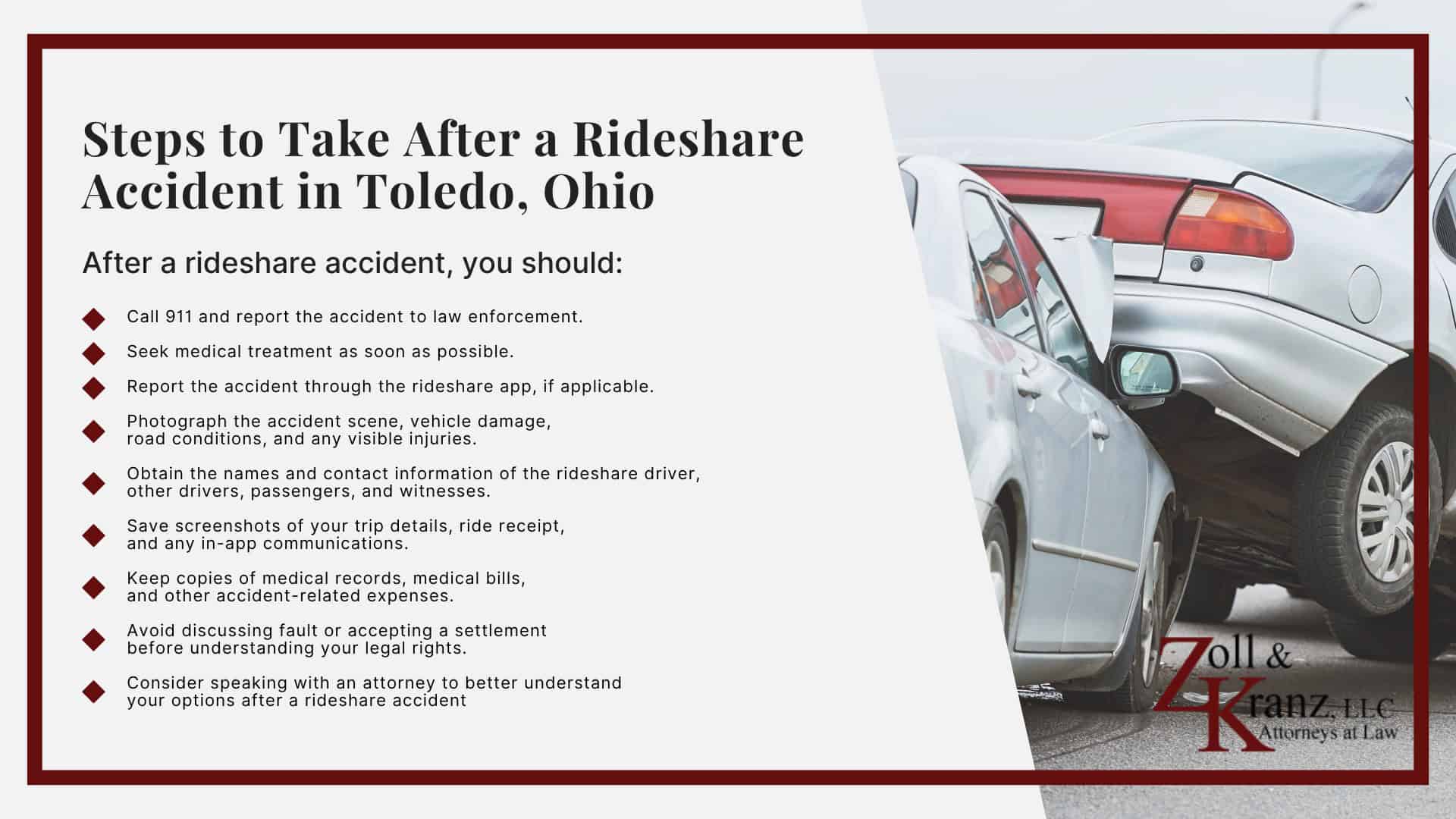 Steps to Take After a Rideshare Accident in Toledo, Ohio; Understanding Rideshare Accident Claims in Toledo, Ohio; Common Causes of Rideshare Accidents in Toledo, OH